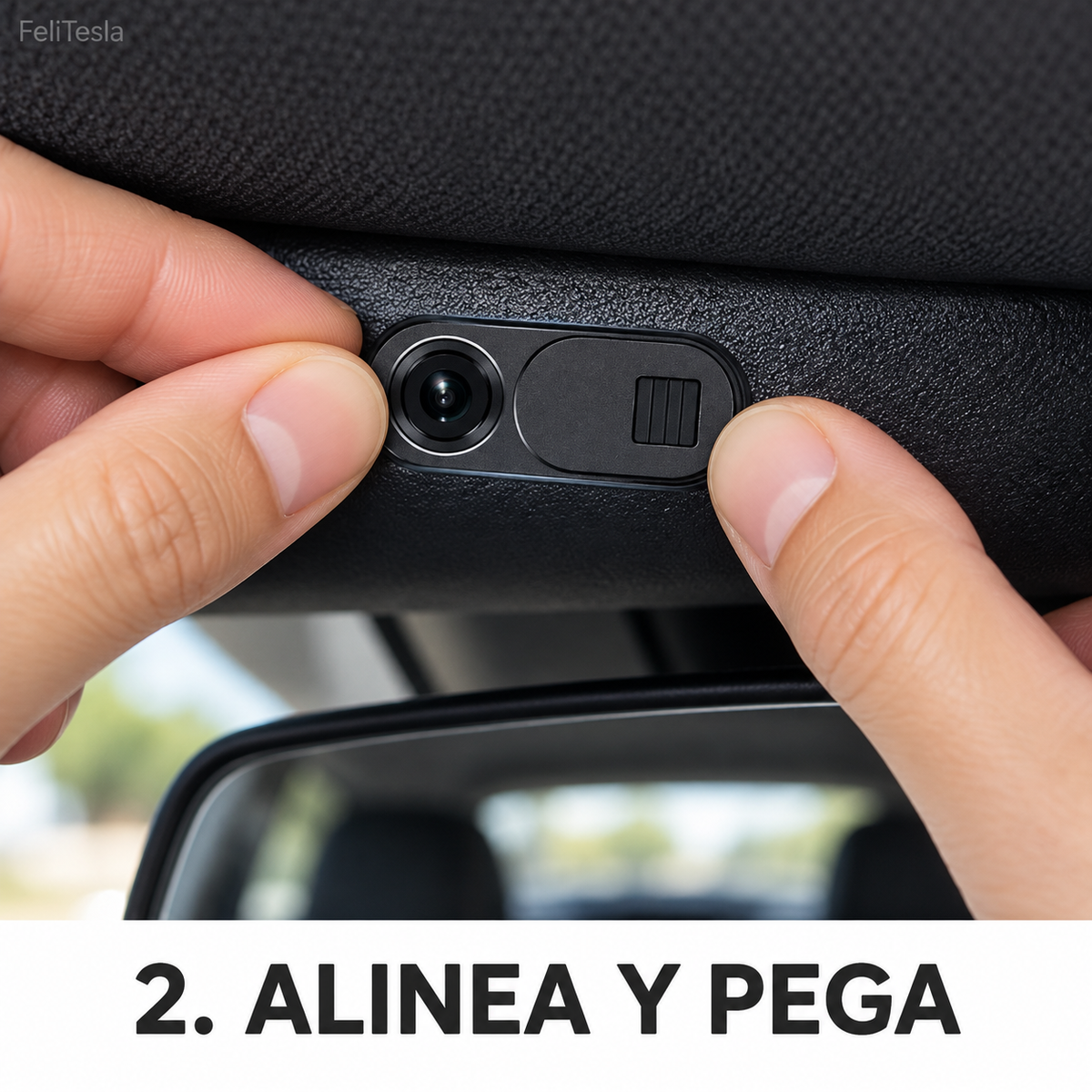 Cubierta deslizante de privacidad para cámara interior Tesla Model Y y Model 3
