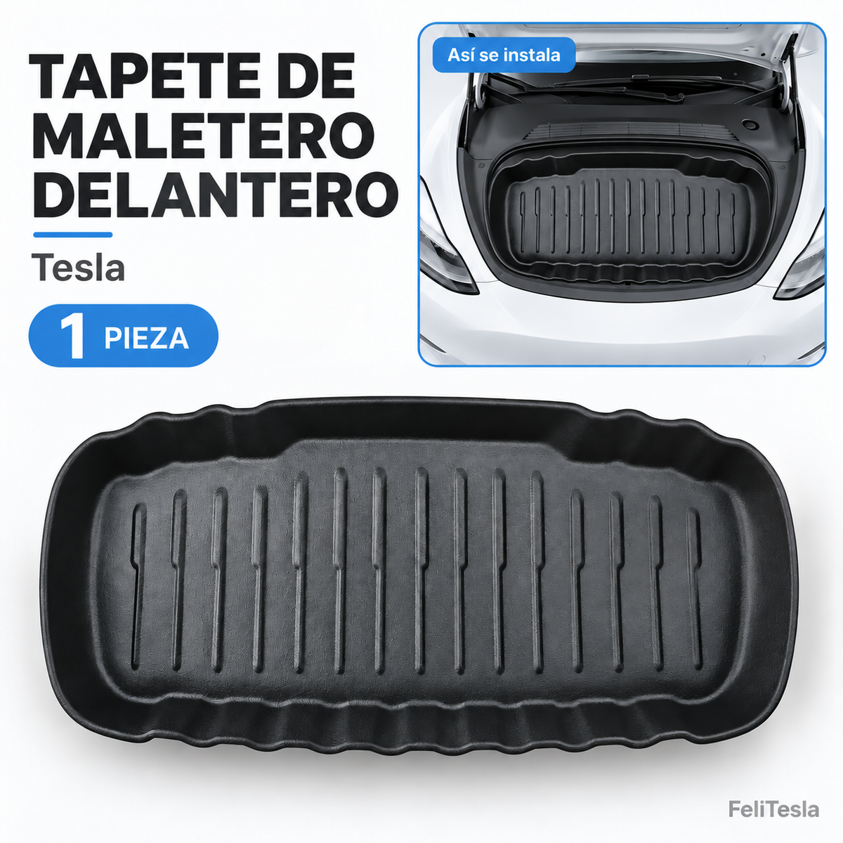 Tapete protector para maletero delantero Tesla — 1 pieza